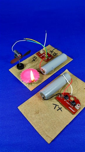 wireless TX RX module experiment with DC coreless motor #shorts #youtubeshorts #trending #latest