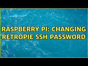 Raspberry Pi: Changing RetroPie SSH password