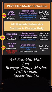 1.3K views · 17 reactions | #fleamarketsnearme Www.PhilaFleaMarkets.org. | Phila Flea Markets | Facebook