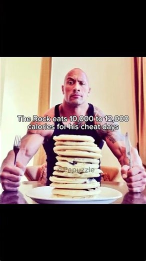 The Rock Eats 10,000 to 12,000 Calories for Cheat Days #therock #cheatday #pizza #cookies #sushi