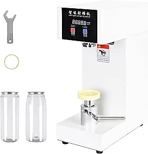 Amazon.com: Automatic Can Sealing Machine, 180W Electric Cup Sealer Machine with Counter & LCD Display, 2.2” Dia. & 5.7”-7.9” Height Tin Can Seaming Closing Capping Machine 110V : Home & Kitchen