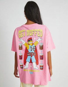 Skinnydip london the simpsons get duffed t-shirt in pink  | ASOS