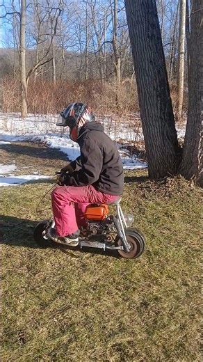 minibike with foot clutch