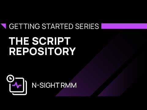 The Script Repository for N-sight