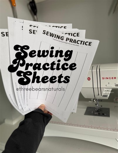 Printable Sewing Practice Sheets (12 Pages!) | Download & Print - Etsy UK