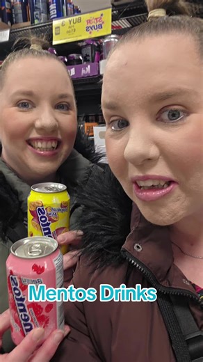 Taste Test of New Mentos Drinks with Twins