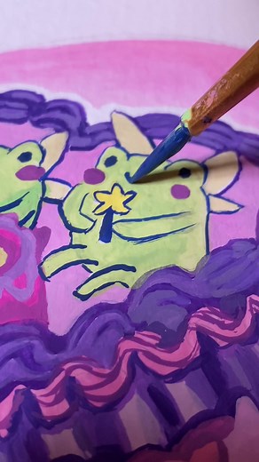 it was world frog day this week 🙂 #frogcake #frogtok #frogs #art