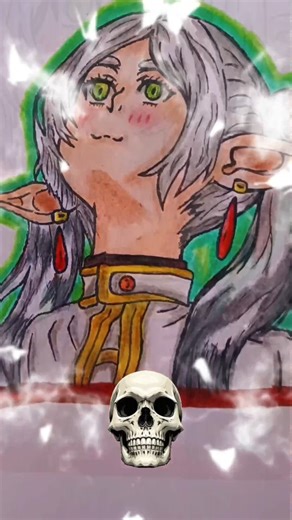 Frieren look up challenge🥶🥶🔥. #drawing #art #shorts #anime #yt #frieren #cute #feed #popular