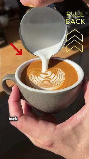 Winged Rosetta technique #latteart