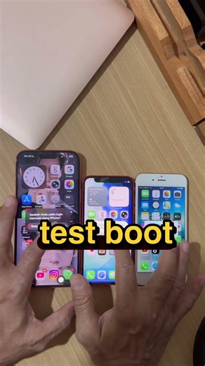 Test boot iPhone 17 pro max vs iPhone 6 Vs iPhone 12 mini