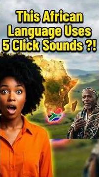 This African Language Has 5 Click Sounds?! Xhosa Will Blow Your Mind 🤯🗣 #africa #facts #xhosa