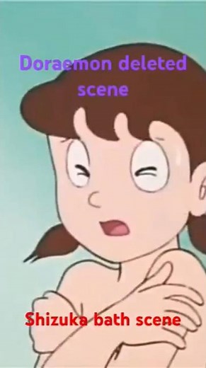 🚨 Throwback to Shizuka’s *iconic* scene in doraemon ! 😂👀 deleted scene🛁 #DoraemonMemes #Shizuka