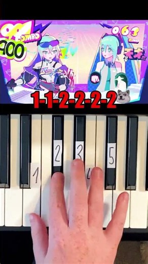 HoYoHoYo Hatsune Miku Piano Tutorial #shorts