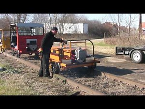 Rosenberg Railroad Museums Fairmont S-2 Motorcar on first trip following restoration - Dec. 27, 2009
