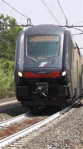 Regional train in italy - Regional "rock" train in transit