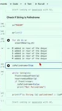 Palindrome implementation #cbse #education #ncert #coding #motivation