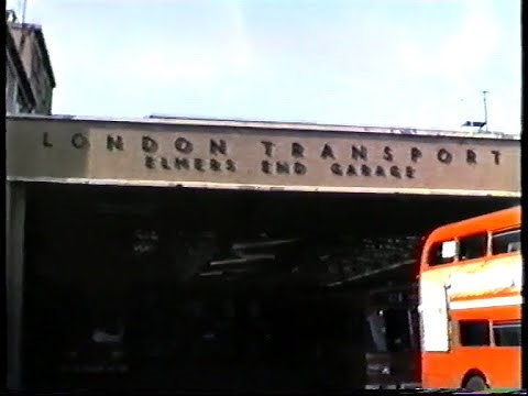 London Buses 1986-Routemasters at Elmers End Garage, Anerley & Norwood Junction