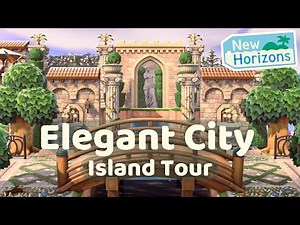 The Most ELEGANT City Island I've Ever Seen // Animal Crossing Island Tour
