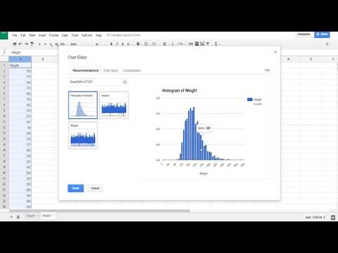 Creating a Histogram with Google Sheets