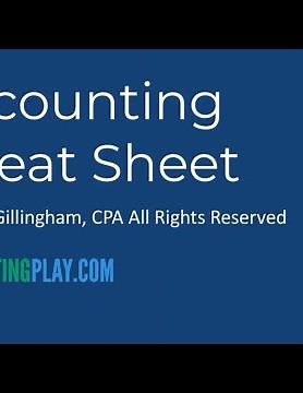 💡Accounting Cheat Sheet 📚