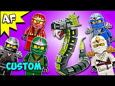 Custom Lego Ninjago GREAT DEVOURER SNAKE MOC Speed Build