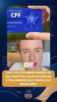 Remove your CPF from your PIX key immediately: Scam spreads and drains money from accounts