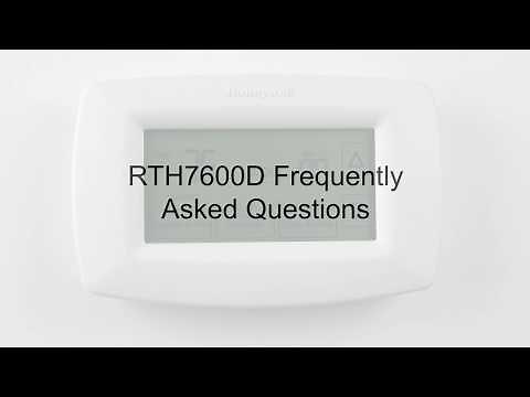 RTH7600D 7-Day Programmable Thermostat - Frequently Asked Questions