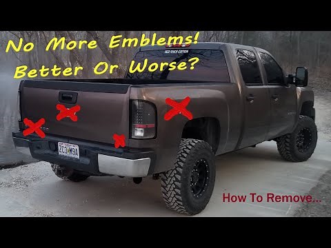 Removing Emblems/Badges/Decals from Truck Tailgate