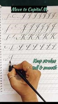 I Learned 📝Copperplate Calligraphy in 24 Hours⌛ #shorts #calligraphy