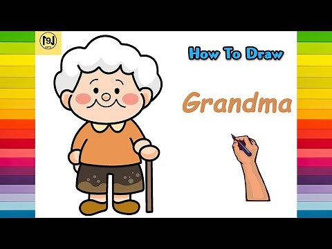 How to Draw Grandma Easy Step by Step
