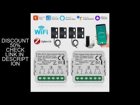 100-240V Tuya Zigbee/WiFi Switch Smart Garage Door Opener Controller Module Voice App Control Work w