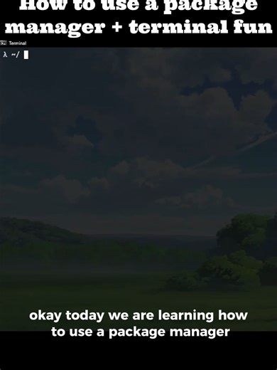 How to use a package manager #linux #archlinux