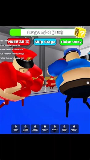Papa Pizza VS Barry's Prison Run 💪🤣 #denzel Roblox Obby