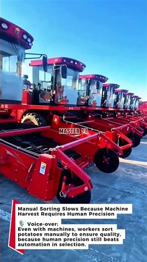 Manual Sorting Slows Because Machine Harvest Requires Human Precision #harvesting #potato #farming