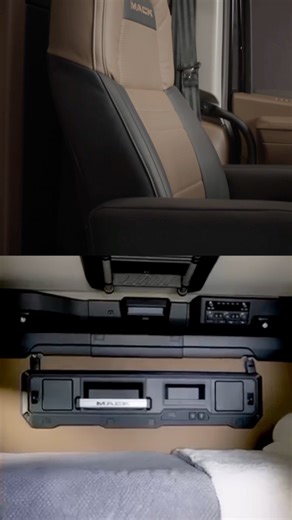 37K views · 813 reactions | Work hard, rest easy.  The Mack Pioneer was built with drivers in mind. Comfortable sleeper space, smart storage, climate control, and a quiet place to recharge after the miles are done. This truck is #DrivenByHeroes. | Mack Trucks | Facebook