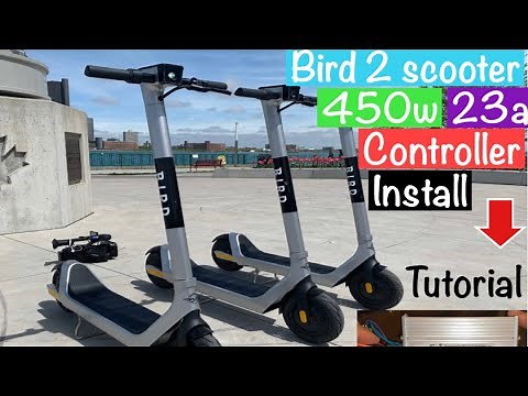 Bird 2 | Electric scooters￼ | 450 w 23a | Brushless motor Controllers | wiring ! | DIY projects
