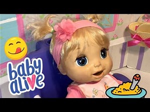 Baby Alive video 2006 SOFT FACE BABY ALIVE feeding and changing