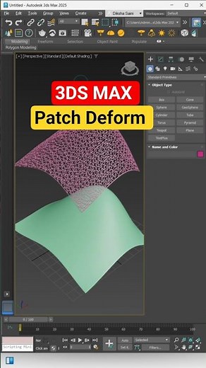✅ Patch Deform Modifier in 3ds Max | Wrap Objects on Surfaces 🌀 | Quick Tip