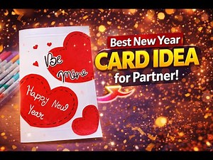Best New Year Card Idea for Partner #art #handmade #diy #craft
