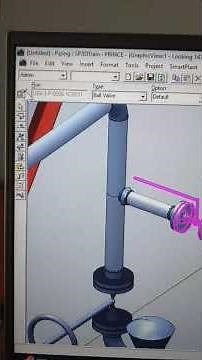 3D View of Ball Valve | SP3D #sp3d #piping #design #pipingdesign #shorts #viralshort #trendingshorts