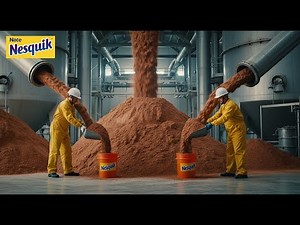 Inside the Nesquik Factory | How Millions of Tons of Chocolate Powder Are Mass Produced