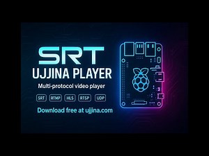SRT UJJINA Player Streaming SRT GRATIS en Raspberry Pi Instalación y Demo