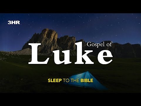 Fall Asleep to the Gospel of Luke (Full Book) | David Suchet Reading with Rain sounds