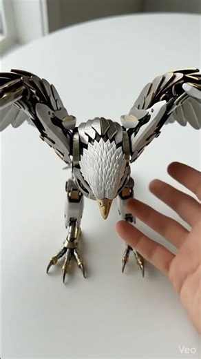 Hyper-Realistic AI Robot Eagle Unfold#AITransformation #MechanicalBirds #RobotEagle #CinematicPOV