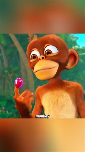 Monkey's Hands Turn into Magical Liquid - Short Cartoon Clip