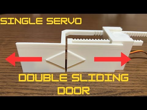 3D Printed Sliding Servo Doors | Arduino