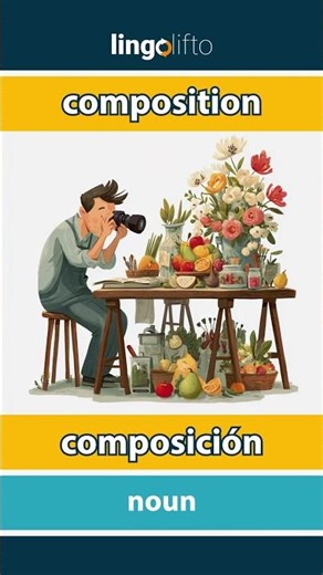 🇬🇧🇪🇸 composition - composición : learn English : aprendamos inglés : vocabulary builder
