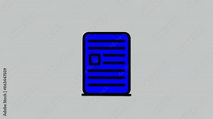 to do list paper page clip icon.motion,mp4
