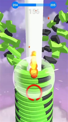 nonstop gameing stack ball rolling game 🎮#stackball#games