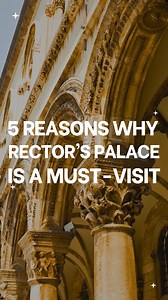 Rector’s Palace is a true gem in the heart of Dubrovnik! Here are just 5 reasons to visit, and trust us, there are plenty more waiting for you to discover. 🏰 #experiencedubrovnik #croatiafulloflife #dubrovnik #dubrovnikriviera #dubrovnikneretvacounty #feelfreetodiscover #visitdubrovnik | Dubrovnik Tourist Board: Experience Dubrovnik